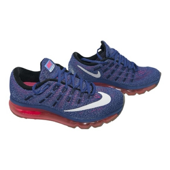 Nike AirMax Blue and Pink Athletic Shoes - Picture 7 of 8